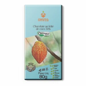 Chocolate Vegano 50% ao Leite de Coco 80g - Onveg