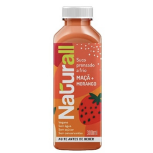 Suco misto Maca e Morango Prensado a Frio - Naturall