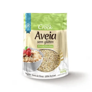 Aveia Sem Glúten Flocos Médios 200g - Cereal Crock