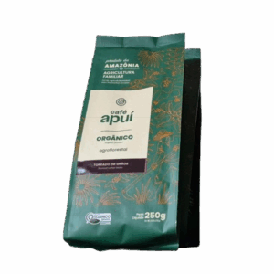 CAFE APUI EM GRAOS  250G - ORGANICO TORRADO -   Amazonia Agroflorestal  - APUI