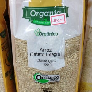 Arroz Cateto Integral 1kg Organic Saúde Natural