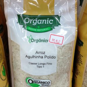 Arroz Agulhinha Polido 1kg Organic Saúde Natural