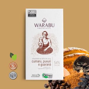 Warabu Cumaru, Puxuri E Guaraná 54% 70g